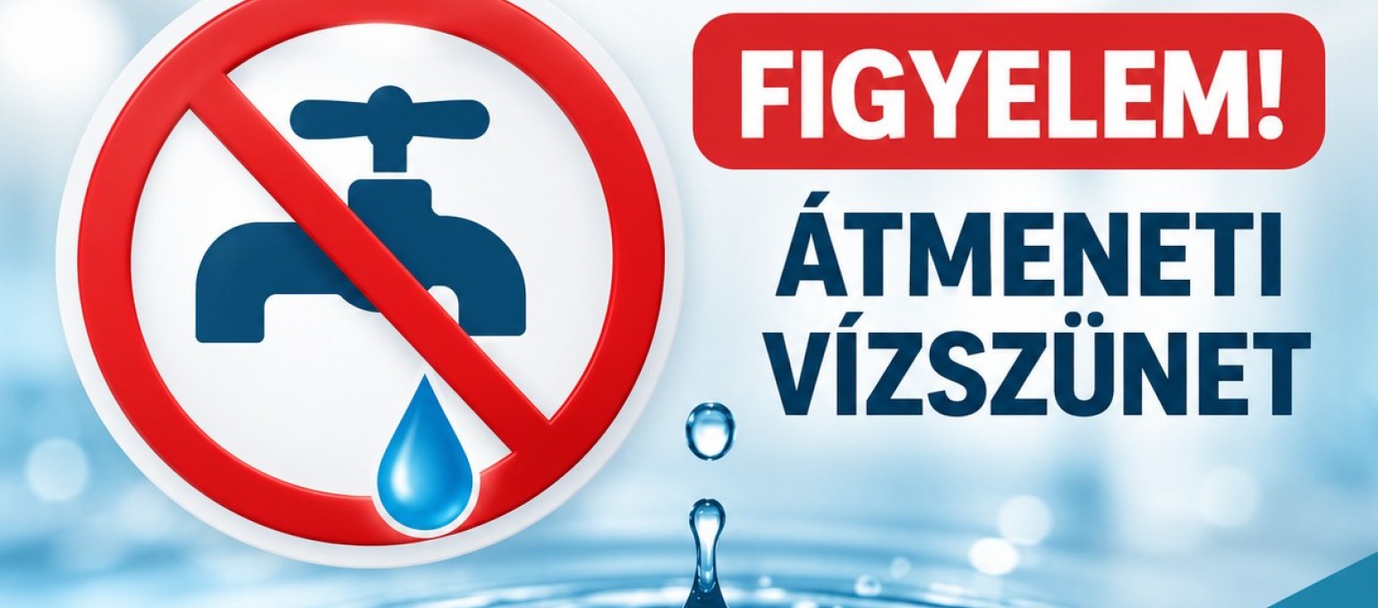 TÁJÉKOZTATÁS – ÁTMENETI VÍZSZÜNET A KAKASSZÉKI TAGKÓRHÁZBAN