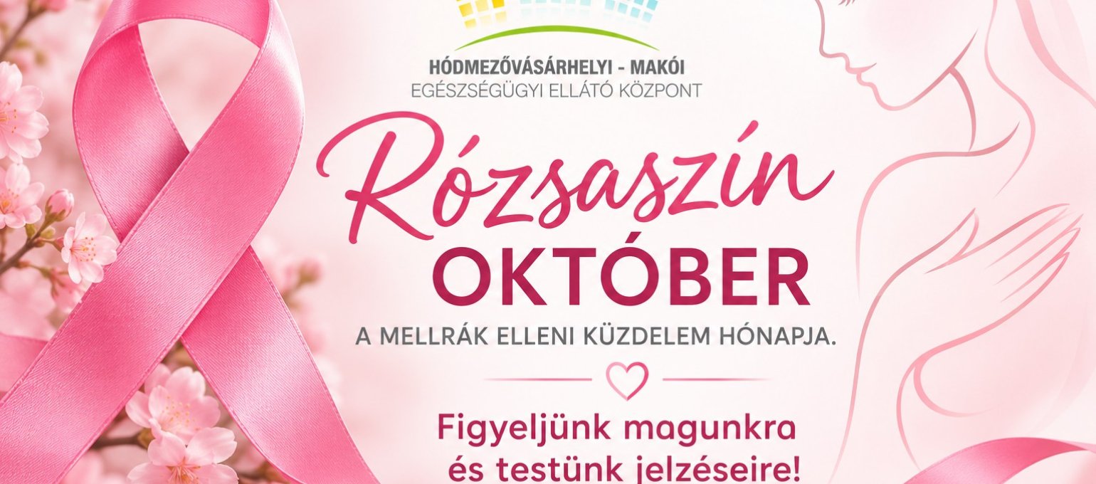 Rózsaszín október – figyeljünk magunkra, figyeljünk egymásra! 